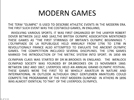 Modern Games